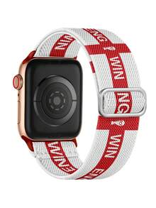 2026 USA-Canada-Mexico Soccer Themed Stretchy Watch Band, Waterproof Elastic Solo Loop Sport Strap Compatible With Apple Watch 38/40/41/42/44/45/46/49mm, For Apple Watch Series 11–1, SE & Ultra, Men & Women - World Cup Edition - View 22