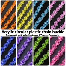 50 hạt dây xích hình chữ U trong suốt, hạt acrylic, nguyên liệu tự làm trang sức cho vòng tay, đồ trang trí xe hơi, dây đeo điện thoại. - Tự làm dây chuyền acrylic - Xem 7