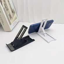 1pc Creative Adjustable Foldable Desk Phone/Tablet Stand - Random Color, 6-Angle Adjustable, Compact Pocket Design, Suitable For Home, Office And Travel, Non-Slip Base, Easy To Store - Multicolor - View 9
