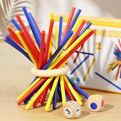 Montessori Pick Up Sticks Balance Interactive Battle Board Games Math Counting Learning Educational Toys For Kids Boys Girls