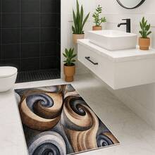 Abstract Spiral Design Washable Rugs Area Rugs For Living Room Doormat Bathmat Room Decoration Rugs For Bedroom Large Carpets Ultra Soft Dining Room Rug Low Pile Rug For Home Office Decor Kitchen Rugs For Entryway Bathroom - A - View 11