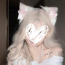 Blue Cat-Ear Headpiece For Sweet Lolita Cosplay At Comic Convention, Female Maid Hairpin With Plush Cat-Like Ear Accessory. - 2 - Xem 7