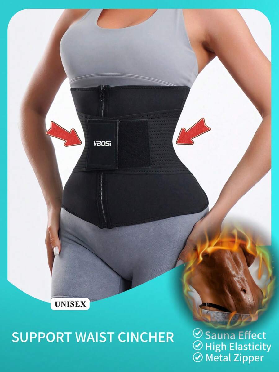 VBOSI 1 Piece Unisex Waist Cincher - Sauna Effect, High Elasticity For Fitness & Daily Use