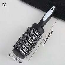 1 chiếc lược tạo kiểu tóc bằng nylon đen cỡ S/M/L, lược cuốn tóc có ống nhôm và dụng cụ tạo kiểu tóc mái, dễ dàng tạo kiểu tóc xoăn tại nhà, lược cuốn tóc bằng nhôm, dụng cụ tạo kiểu tóc mùa hè, kỳ nghỉ, du lịch. - Nhiều màu - Xem 11