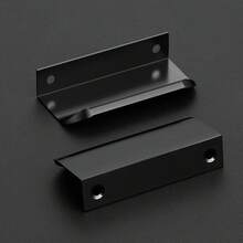 Bộ 2-6 tay nắm ngăn kéo tủ bếp kiểu hiện đại, tay nắm ẩn, màu đen. - tay nắm ngăn kéo - Xem 5