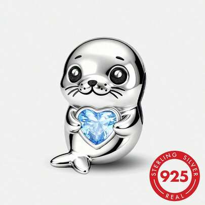1pc 925 Sterling Silver Stamp Pendant Bead, Suitable For Women Bracelet & Necklace DIY Jewelry Making And Daily Decoration