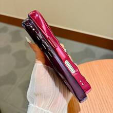 Koolife 1件裝 深紫色電鍍皺褶紋理手機殼，適用於 iPhone 13-17 Pro Max Plus，全機身保護豪華保護殼，時尚 3D 波紋設計，適合日常使用與節日禮物 - 紫色 - 查看 6