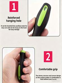 2 Móc làm cỏ tiện dụng - Thích hợp để làm cỏ lối đi, loại bỏ rêu và làm việc ở những không gian hẹp, không cần pin, dụng cụ bảo dưỡng sân cỏ và đường lái xe bền bỉ. - A - Xem 7