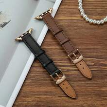 Dây đeo đồng hồ nữ bằng da PU mềm mại, thời trang dành cho Apple Watch 1-11 Ultra SE, kiểu dáng thanh lịch và mỏng nhẹ, kích thước 38, 40, 41, 42, 44, 45, 46, 49mm. - Không khuôn - Xem 6