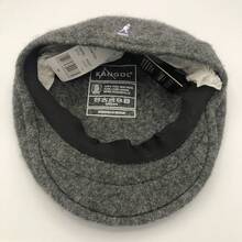 KANGOL Kangaroo Brand Baseball Cap Model 504 With Embroidered Logo Made Of Wool Fedora Hat, Fashionable And Versatile Accessory. HLJ8 - Nhãn màu xám với các ký hiệu màu trắng (dấu đóng hình chữ nhật) - Xem 13