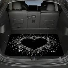 1pc Car Decorative Printed Trunk Mat, Essential Travel Accessory For Various Vehicle Models, Must-Have Interior Upgrade With Creative Heart Pattern Design In Sweet Style To Enhance Ambiance And Keep Your Boot Neat & Dry – Perfect Gift Or Personal Use - A - View 15