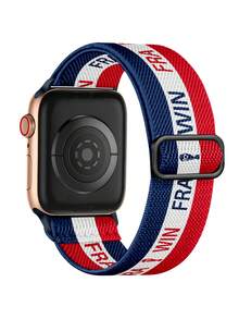 2026 USA-Canada-Mexico Soccer Themed Stretchy Watch Band, Waterproof Elastic Solo Loop Sport Strap Compatible With Apple Watch 38/40/41/42/44/45/46/49mm, For Apple Watch Series 11–1, SE & Ultra, Men & Women - World Cup Edition - View 23