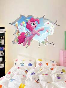 MY LITTLE PONY 小马宝莉系列破窗3D卡通防水贴纸，涂鸦装饰破墙，可移除卡通电影动漫贴纸 - 多款 - 查看 9