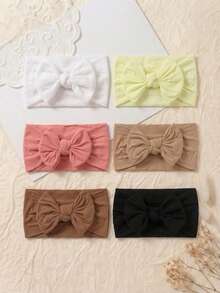 6pcs/Set Cute Butterfly Decor Soft & Skin-Friendly Baby Headbands, Versatile For Girls In Summer, Everyday & All Seasons, No Paper Card - 彩色 - 查看 5