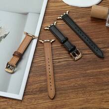 Dây đeo đồng hồ nữ bằng da PU mềm mại, thời trang dành cho Apple Watch 1-11 Ultra SE, kiểu dáng thanh lịch và mỏng nhẹ, kích thước 38, 40, 41, 42, 44, 45, 46, 49mm. - Không khuôn - Xem 4