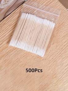 500/400/300/200/100 Pcs Nail Buffers, 100 Pcs/Pack, Disposable Cleaning Sticks, Nail Care Tools, High Quality Wooden Manicure Sticks, Wooden Grooming Tools, Fine Eyebrow Carving Sticks, Double-Ended Cleaning Sticks, Pointed Applicator Sticks, Tattoo & Microblading Supplies, Cosmetic Applicator Sticks, Travel Essentials, Wooden Sticks, Travel Must-Haves - White - View 15