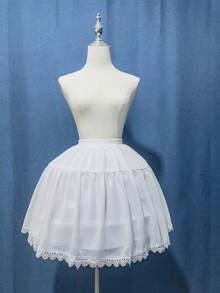 Enagua de encaje de alta calidad estilo Lolita con 2 aros, accesorio de vestido para niñas - Multicolor - Ver 6