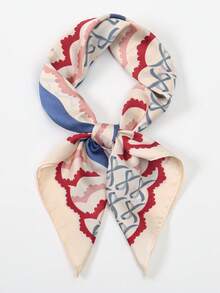 1pc Bandana With Geometric Print, Multi-Element Scarf Headband Square Scarf - Multicolor - View 9