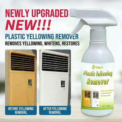 Plastic Yellowing Remover Spray – Toilet Lid And Air Conditioner Yellowing Renovation Agent. Suitable For Air Conditioner Panels, Appliance Casings, Furniture Plastic Casings, And Various Other Scenarios. Restores Like New, Whitens Appliance Casings