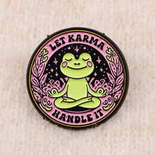 Ghim cài áo hình mèo đen, hình ếch, hình cá voi, ghim cài ve áo, huy hiệu cài trên ba lô, phụ kiện quần áo, trang sức thời trang, quà tặng. - màu đen - Xem 6