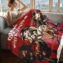 1PC Bratzs S Blankets Flannel Sofa Throw Blanket Breathable Throw Blankets,With For Couch, Bed, Camping, Travel, Office, Home Nap, Multipurpose Gift Flannel Blanket-280gsm - multicolour 2 - 查看 6