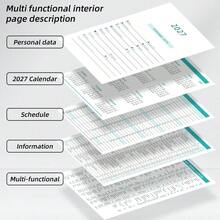 2027新款精装商务笔记本，高级装订计划本，每日日程安排，日历，日记，自律，时间管理，365天计划本，办公用品 - A5 - 查看 9