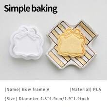 A Vintage Picture Frame-Shaped Cookie Mold, With Cookie Stamps For Expressing Love, Gratitude, And Blessings. Cookies Stamp For Mother's Day And Teacher's Day To Express Gratitude. A Cookie Cutters For Gift Snacks. Cake Decorating Accessories - View 18