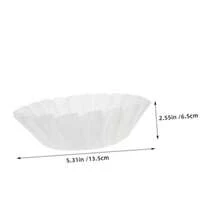 100 Piezas Papel Parchment Redondo Antiadherente para Basque Cake Moldes y Muffins Papel Antigrasa para Freidora de Aire y Cupcakes y Compatible - Blanco - Ver 3