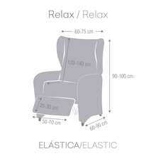 Kiva Universal And Versatile Recliner Chair Cover, Various Colors Available – Easy-To-Fit Protective Chair Cover For Backrest, Seat And Arms - 灰尤利西斯 - 查看 6