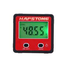 Digital Level Inclinometer With Backlight And Magnetic Base, Horizontal Angle Meter, Digital Protractor Inclinometer, Electronic Level Box, Magnetic Base Measuring Tools, Red - A - View 6