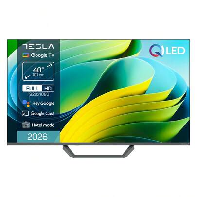  TESLA Smart TV 40" QLED Full HD – Google TV, Chromecast integrado, HDR, HDMI, USB, Diseño compacto ✅ Entrega 24/72h a España (península)
