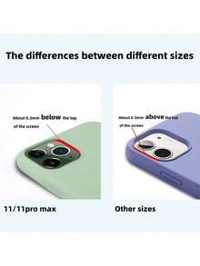 1 ốp lưng điện thoại silicon lỏng cao cấp tương thích với Apple 17 Pro Max, 16, 11, 13, 12, 14, 15 Pro Max, 16 Pro Max - Ốp bảo vệ chống sốc - Màu Lilac Tím - Xem 5