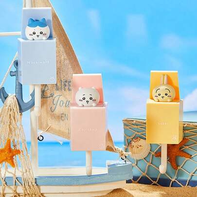 Miniso Chiikawa Hachiware/Usagi/Chiikawa Sommer Cartoon Teleskophaken, süße limitierte Sommer-Edition, nagel freie Installation für Wohnzimmer Schlafzimmer, bestes Geschenk, PP Material (1 Stück)