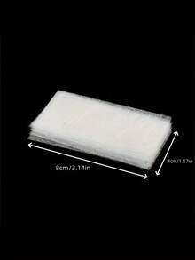 5/10/20/50 Piezas Envoltura de fibra de vidrio y seda para reparación de uñas, pegatina de protección y extensión fuerte para arte de uñas en casa o salón - Multicolor - Ver 3