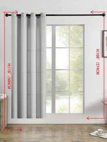 1pc/2pcs Linen Look Sheer Curtains Faux Linen Textured Semi Sheer Window Curtain Panels For Living Room Bedroom,Faux Linen Sheer Curtains Light Filtering Textured Linen Blended Curtain Drapes For Home Decor - Grey - View 20