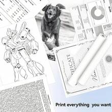 5 Rolls A4 White Thermal Printing Paper, 210*30mm (8.3*1.2 Inches), Durable, Suitable For Portable Printers, Thicker And Brighter, Clearer Fonts, Better Printing Quality - A4 - View 6