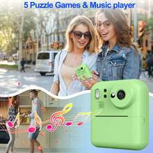 Instant Print Camera, 48MP 1080P High Definition Flash Portable Camera, Dual Lens Digital Camera With Printing Paper, Selfie Digital Camera, Christmas, Birthday, Party - Best Creative Gift For Couples, Friends And Family - Multicolor - View 11