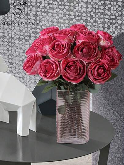 1/7 bông hồng lửa nhân tạo, màu đỏ đậm, thích hợp trang trí Ngày của Mẹ, quà tặng mùa cưới, quà tốt nghiệp, trang trí bữa tối lãng mạn dưới ánh nến, trang trí ký túc xá và văn phòng, tiệc ngoài trời, trang trí tiệc sinh nhật ngày lễ, lối vào nhà, nhà hàng khách sạn, trang trí phòng khách và phòng ngủ, tiệc cưới, trang trí nhà bếp và sân vườn, trang trí Ramadan và Ngày lễ tình nhân ở Trung Đông, Lễ Phục sinh, trang trí mùa xuân/hè, trang trí mọi mùa.