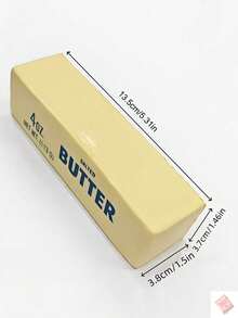 Slow Rising Butter Stick, Anti-Stress Butter Stick, Stress Relief And Anxiety Reducing Toy, Slowly Rising Soft Squeezable Elastic Cheese Stick, Prank Toy, Stress Relief Toy, Perfect Gift For Holidays, Birthdays, Christmas And Gatherings - Multicolor - View 3