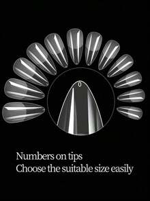 SGIAWETA-600Pcs Full Cover Press On Nail Tips Stiletto Almond Square Coffin French False Soak Off Gel Nail Extension Tips Capsule Press On Nails Nail Supplies-Birthdaygift - Thông thoáng - Xem 10