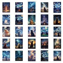 50-Piece Dreamy Starry Sky Stickers - Waterproof DIY Decorative Decals For Notebooks, Laptops, Journals, Phone Cases & Insulated Cups Scrapbook Supplies Scrapbooking - 50PCS - View 3