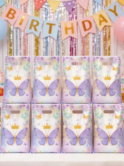 50 chiếc túi quà hình bướm màu tím, túi đựng quà sinh nhật hình bướm, túi quà tặng tiệc cưới, túi quà sinh nhật, túi dự tiệc, đồ dùng đóng gói quà sinh nhật, đồ dùng tiệc sinh nhật, đồ trang trí sinh nhật, túi đựng quà sinh nhật, túi nhựa, đồ dùng tiệc sinh nhật lần thứ nhất, quà tặng, chúc mừng sinh nhật, sinh nhật bé gái, trang trí hình bướm, trang trí tiệc mừng em bé chào đời.