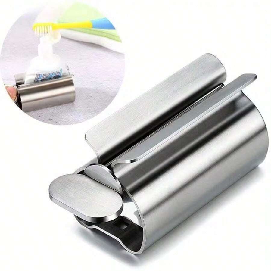1个不锈钢金属牙膏挤压器,美发沙龙染发膏手动挤压器,全金属染发膏颜料挤压器,家用牙膏挤压夹铝合金不锈钢,适用于美发师、艺术家、画家、化妆品、管状产品、彩色染料、护手霜等。 - 彩色 - 查看 1