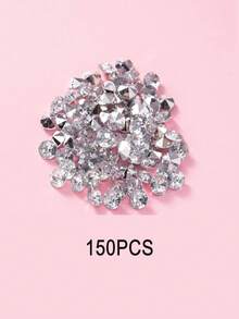 150pcs/Set Plastic Throwing Confetti, Modern Rhinestone Shaped Throwing Decoration For Party, Back To School Valentine Day - View 6