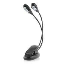 1pc Portable 4 LED Book Reading Light With Clip, Battery And USB Powered, Dimmable, Adjustable Arm, Eye-Protection Reading Light, Mini Desk Lamp, Suitable For Night Reading, Bedroom Reading Light, Student Dorm Book Light, Reading Light - White - View 9
