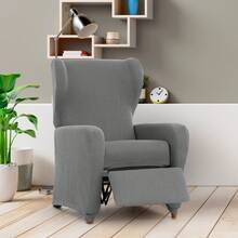 Kiva Universal And Versatile Recliner Chair Cover, Various Colors Available – Easy-To-Fit Protective Chair Cover For Backrest, Seat And Arms - 灰尤利西斯 - 查看 5