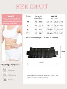 VBOSI 1 Piece Unisex Waist Cincher - Sauna Effect, High Elasticity For Fitness & Daily Use - Black - View 9