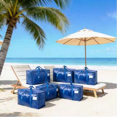 Large Capacity Clothing Moving Storage Bags, Foldable Quilt Storage And Packing Bags
