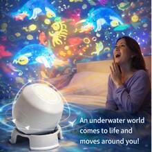 LED Lights That Create A Dynamic Ocean Effect With A 360-Degree Rotation, Allowing You To Adjust The Brightness. Perfect For Parties, Stages, Bedrooms, Living Rooms, And Festivals - Beam Light - View 9