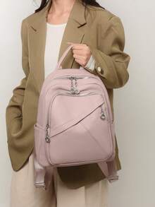 [Available In Multiple Colors . Light Luxury Quality] Stylish And Versatile Women's Backpack, The Ultimate Companion For Commuting, School, And Travel! - Multicolor - View 10